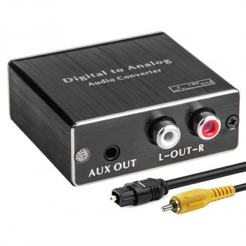 Bi-Directional Coaxial to Optical Converter Digital Coax-to-Optical,Optical-to-Coaxial CAMWAY Digital Audio Converter Optical to Coaxial Coaxial to Optical Bi-Directional Swtich Splitter Adapter Bi-Directional Coaxial to Optical Converter Digital Coax-to-Optical,Optical-to-Coaxial CAMWAY Digital Audio Converter Optical to Coaxial Coaxial to Optical Bi-Directional Swtich Splitter Adapter