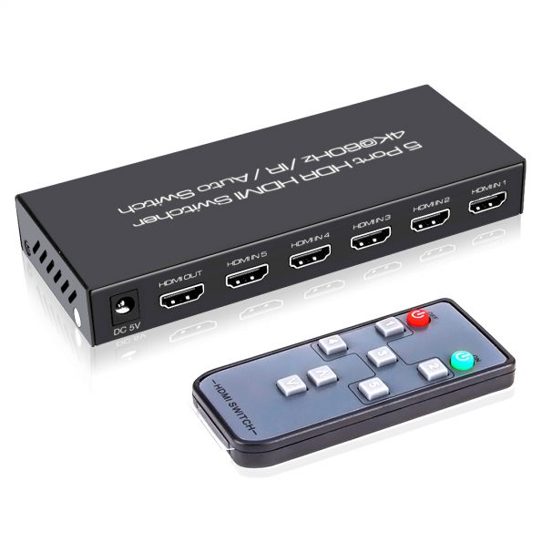 Premium 5 Ports 4k 60hz Hdmi2 0 Switch With Ir Remote 5 In 1 Out Uhd 4k Hdmi Switcher Support Hdr 10 Hdcp 2 2 Dolby Vision Atmos Freesync Auto Switching 18gbps Cec 1080p 3d Black Premium 5 Ports 4k 60hz Hdmi2 0 Switch With Ir Remote 5 In 1 Out Uhd 4k Hdmi Switcher Support Hdr 10 Hdcp 2 2 Dolby Vision Atmos Freesync Auto Switching 18gbps Cec 1080p 3d Black