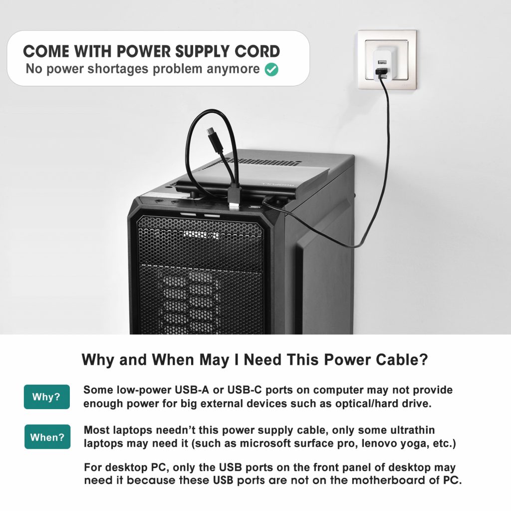 External CD DVD Drive USB 3.0 Type-C Portable DVD/CD ROM +/-RW Drive ...