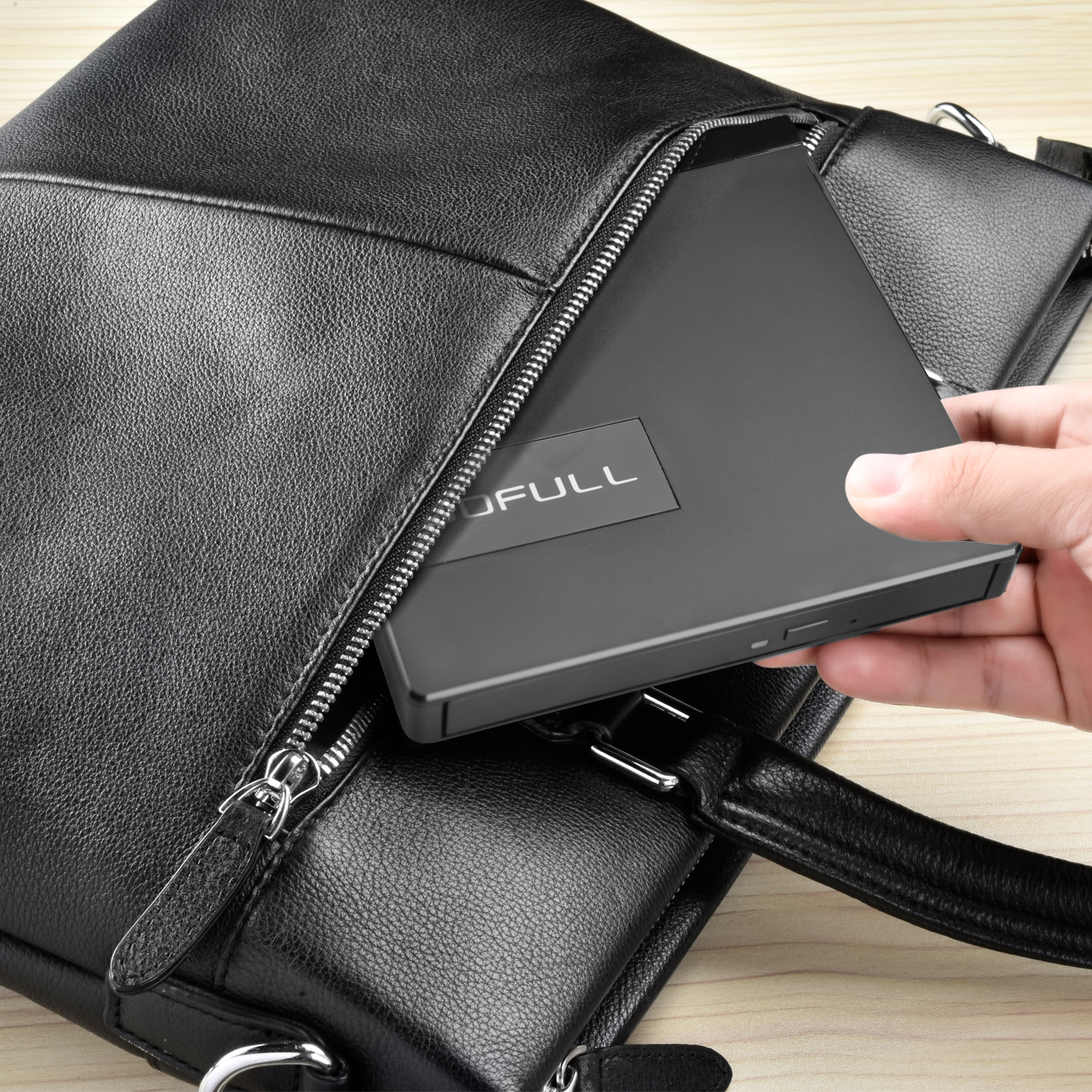 ROOFULL External CD DVD +/-RW Drive with SD Card Slot and USB Ports ...